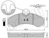 Колодки тормозные дисковые комплект 2202621 METELLI