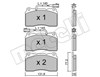 Колодки тормозные дисковые комплект 2202880 METELLI