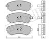 Колодки тормозные передние дисковые 2203040 METELLI