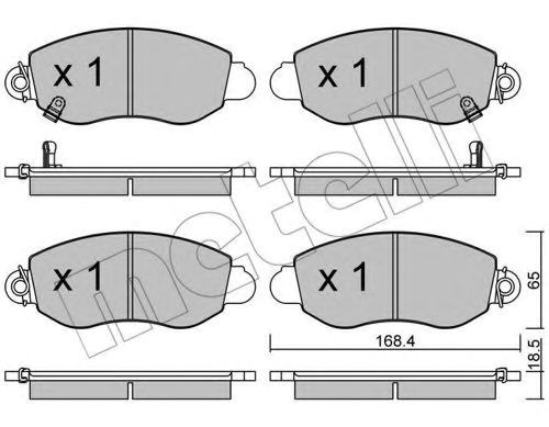 Передние тормозные колодки 2203200 METELLI