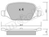 Колодки дисковые  2203240 METELLI