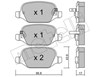 Задние тормозные колодки 2203244 METELLI