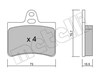 Колодки тормозные дисковые комплект 2203330 METELLI