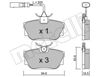 Колодки тормозные дисковые комплект 2203461 METELLI