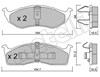 Колодки тормозные 2203560 METELLI