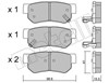 Колодки тормозные дисковые комплект 2203650 METELLI