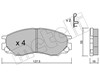 Колодки тормозные дисковые комплект 2204010 METELLI