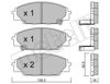 Колодки тормозные дисковые комплект 2204350 METELLI