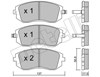 Колодки передние 2205000 METELLI