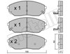 Колодки тормозные передние дисковые 2205150 METELLI