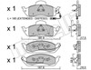 Тормозные колодки 2205690 METELLI