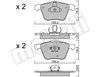 Колодки тормозные передние дисковые 2205990 METELLI