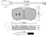 Колодки тормозные задние, дисковые 2206042K METELLI