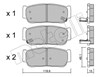 Задние колодки 2207270 METELLI