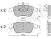 Колодки тормозные дисковые комплект 2208031 METELLI