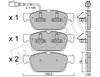 Колодки тормозные передние дисковые 2208310 METELLI