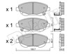 Передние тормозные колодки 2208790 METELLI