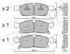 Передние тормозные колодки 2209272 METELLI