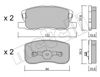 Передние тормозные колодки 2209400 METELLI