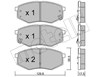 Колодки тормозные дисковые комплект 2209420 METELLI