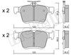 Колодки дисковые  2209510 METELLI