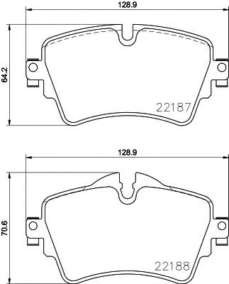 Колодки тормозные 2218701 TEXTAR