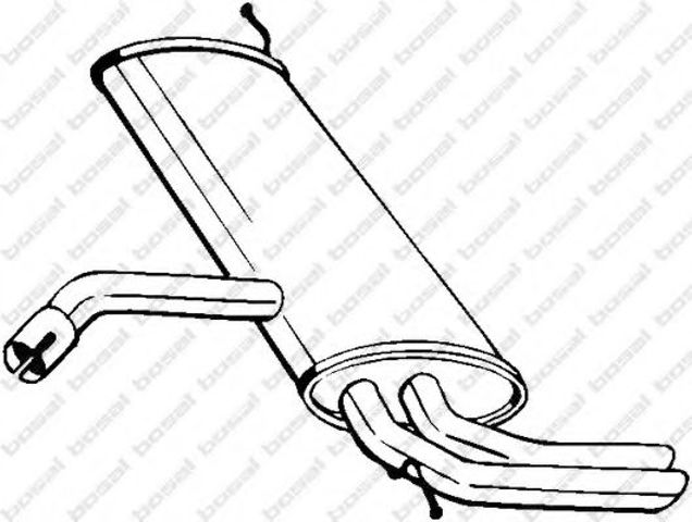 Глушитель  227049 BOSAL