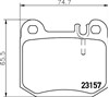 Колодки тормозные дисковые комплект Mercedes ML/GLE