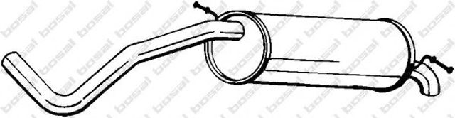 Глушитель выхлопных газов конечный 233635 BOSAL