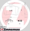 Колодки на тормоз задний дисковый 235541703 ZIMMERMANN