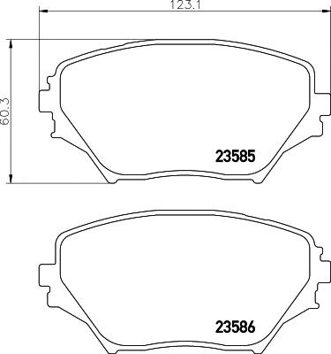 Колодки тормозные дисковые комплект 2358501 TEXTAR