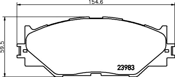 Колодки тормозные передние дисковые 2398301 TEXTAR