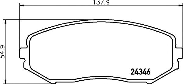 Колодки передние 2434601 TEXTAR