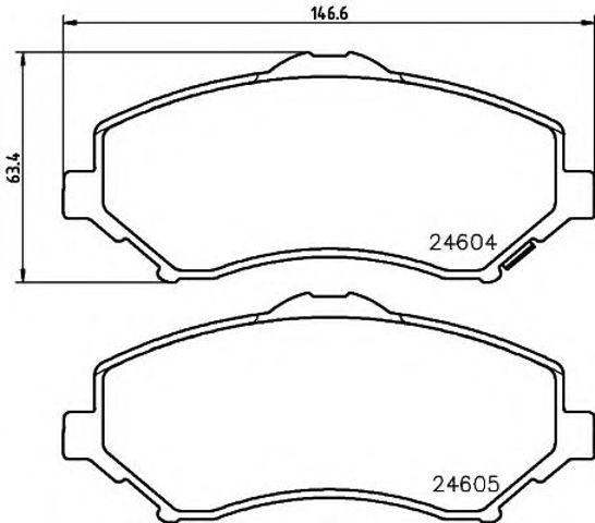 Колодки передние 2460401 TEXTAR