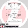 Колодки тормозные передние дисковые 250141831 ZIMMERMANN