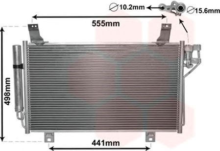 Конденсатор кондиционера 27005264 VAN WEZEL