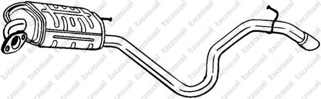 Глушитель задний 280147 BOSAL