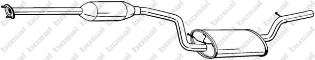 Глушитель, центральная и задняя часть 288203 BOSAL