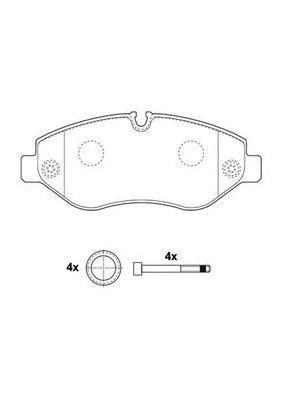 Передние тормозные колодки 2919209560 BENDIX