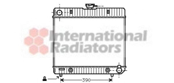 Радиатор охлаждения двигателя mb w123 23/28 at 76-85 (van wezel) 30002043