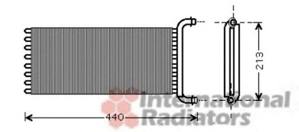 Радиатор отопителя mercedes vito, viano w 639 (03-) (пр-во van wezel) 30006441