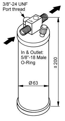 Осушувач радіатора кондиціонера 33116