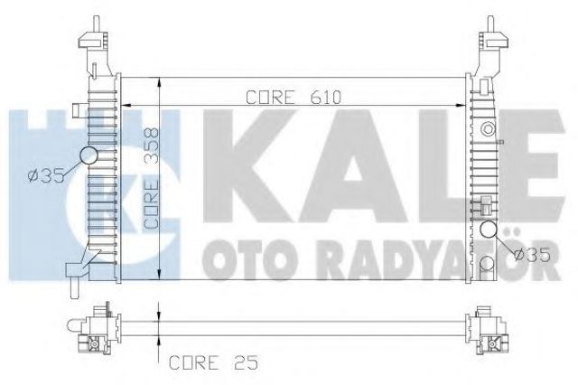 Радиатор 342065 KALE
