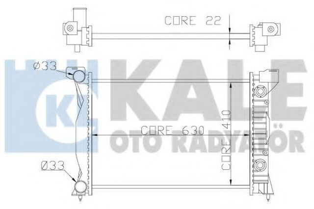 Радиатор 352900 KALE