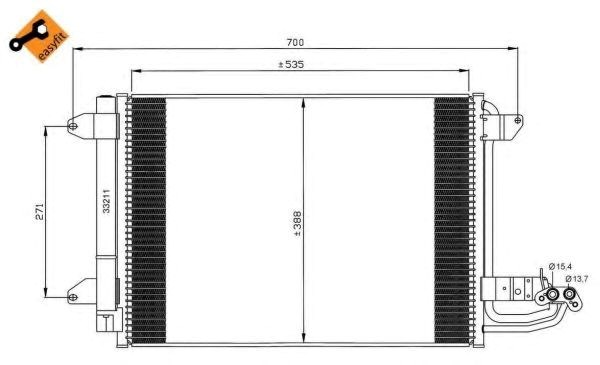 Конденсатор системы охлаждения 35520 NRF
