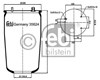 Пневмоподушка/пневморессора моста заднего 35624 FEBI