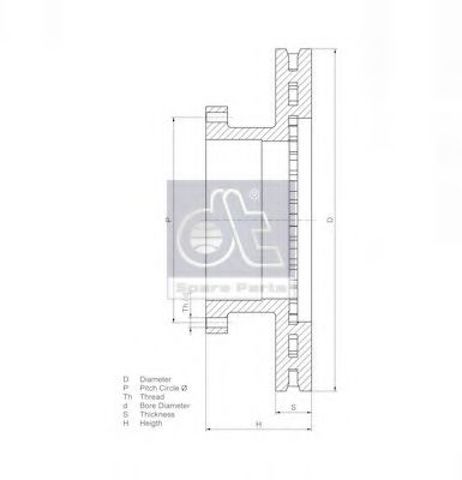 Задний дисковый тормоз Ман Л2000