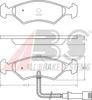 Колодки тормозные дисковые комплект 36485 ABS