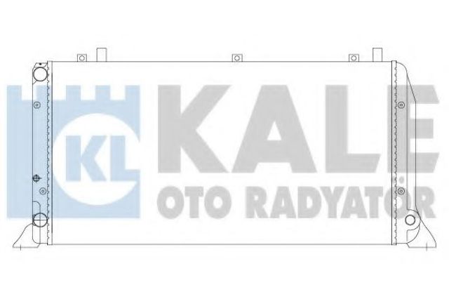 Kale vw радиатор охлаждения audi 80 1.6/2.0 86-95 367400