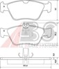 Колодки тормозные передние дисковые 36903 ABS